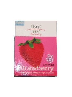 百分百S&H草莓舒缓保湿面膜